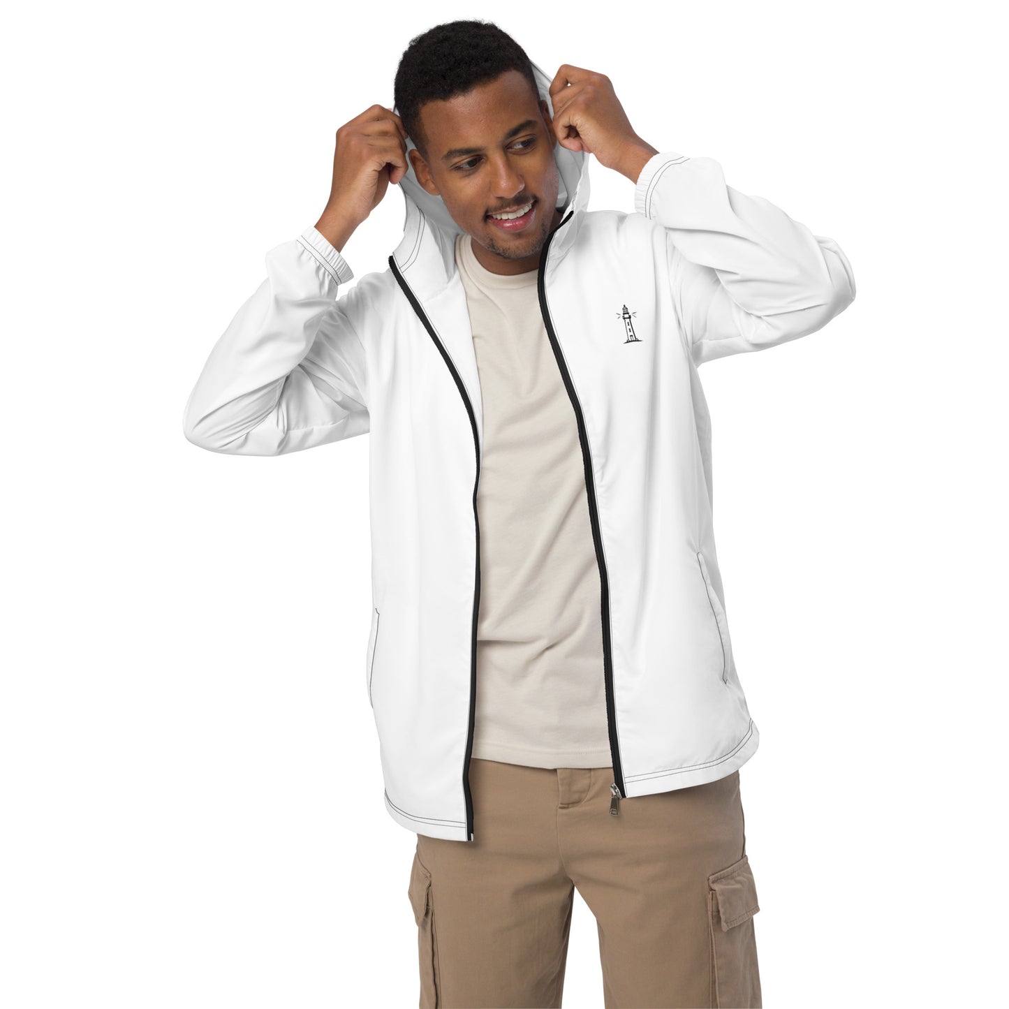 Culture Port Windbreaker - White / カルチャーポート ウインドブレーカー - ホワイト